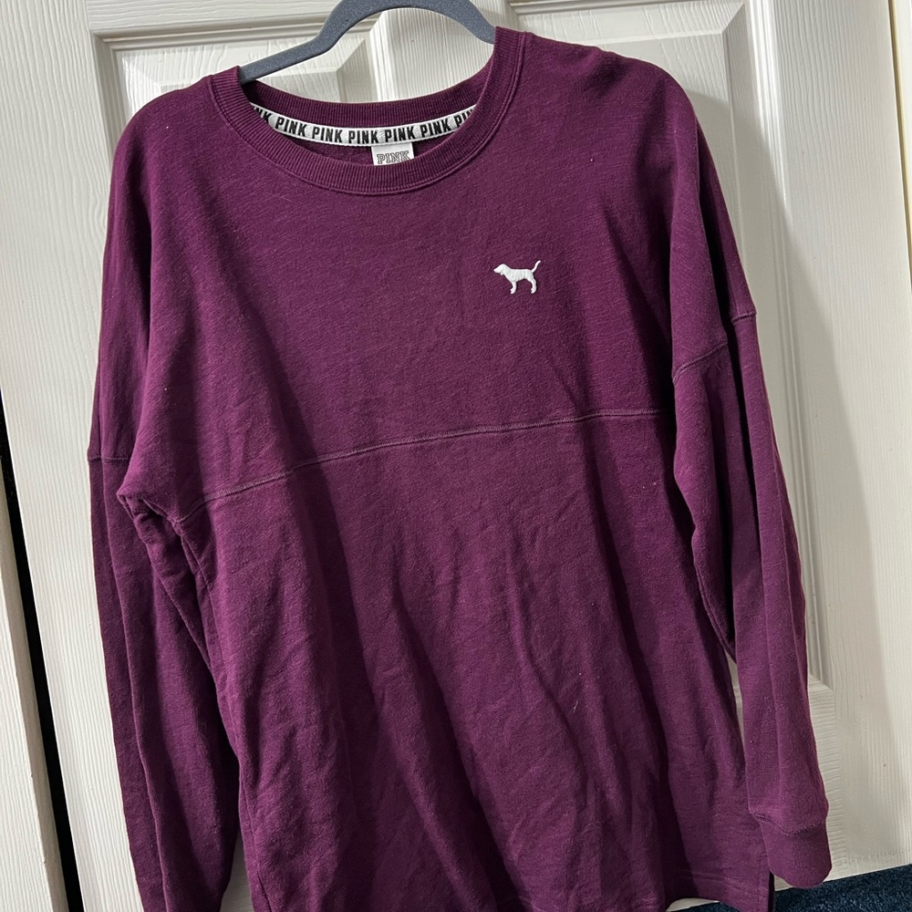 PINK Crew Shirt. Size XS, Oversized. Used Once.